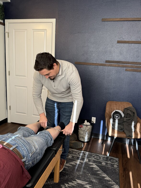 Graston instrument used for soft tissue mobilization at Trinity Chiropractic Center